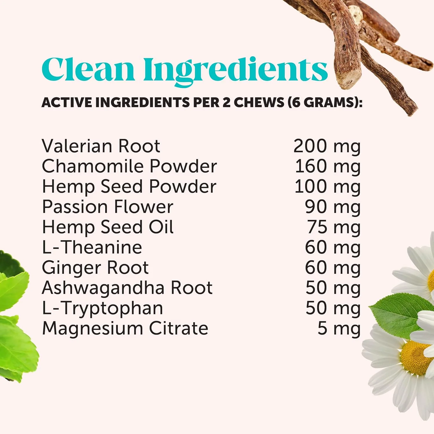 Pet Honesty Natural Hemp Calming Chews for Dogs - Dog Anxiety Relief - Calming Aid Supplement with Valerian Root, Chamomile, + Magnesium - Stress, Separation & Thunder Support - (Chicken, 90 Count) - Image 7