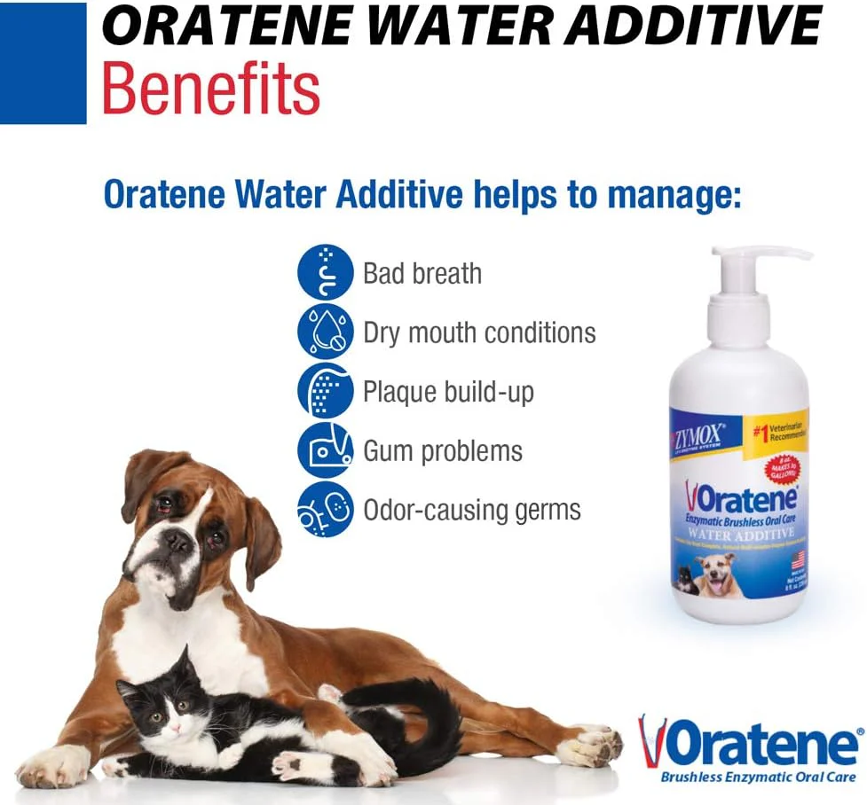 Pet King Brands ZYMOX Oratene Enzymatic Brushless Oral Care Water Additive, 8oz - Image 6