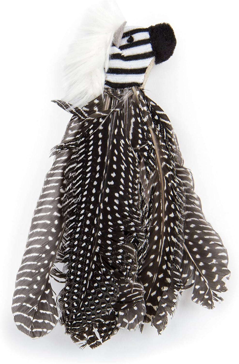 Petlinks HappyNip Zippy Zebra Feather Cat Toy, Contains Silvervine & Catnip - Black/White, One Size - Image 2