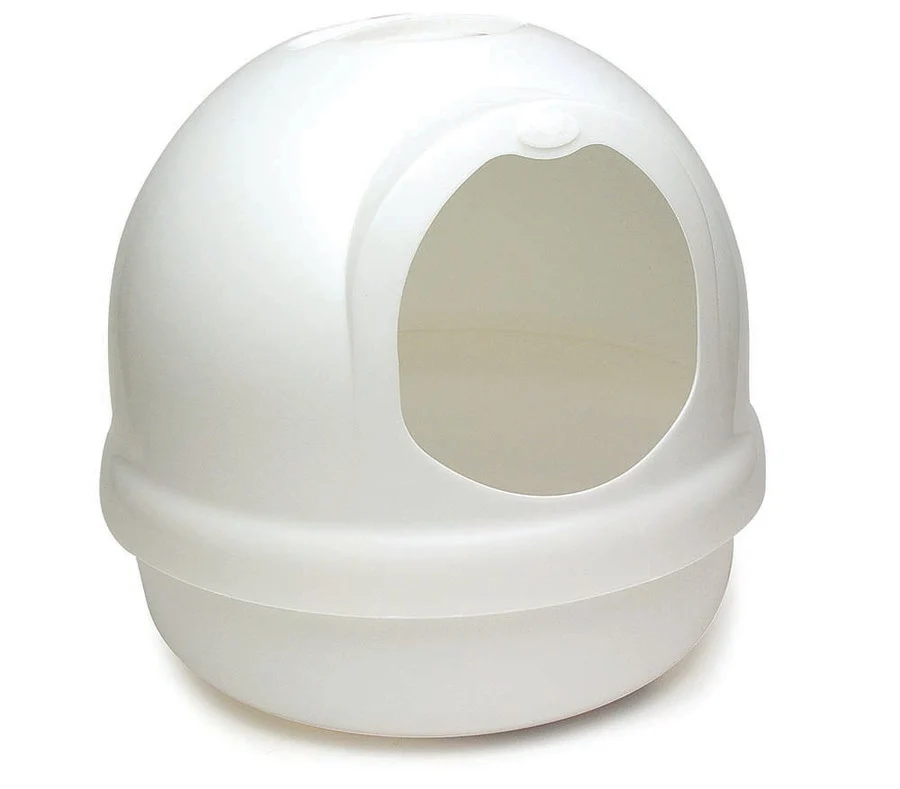 Petmate Booda Clean Step Cat Litter Box Dome (Made in the USA with 95% Recycled Materials) , Large