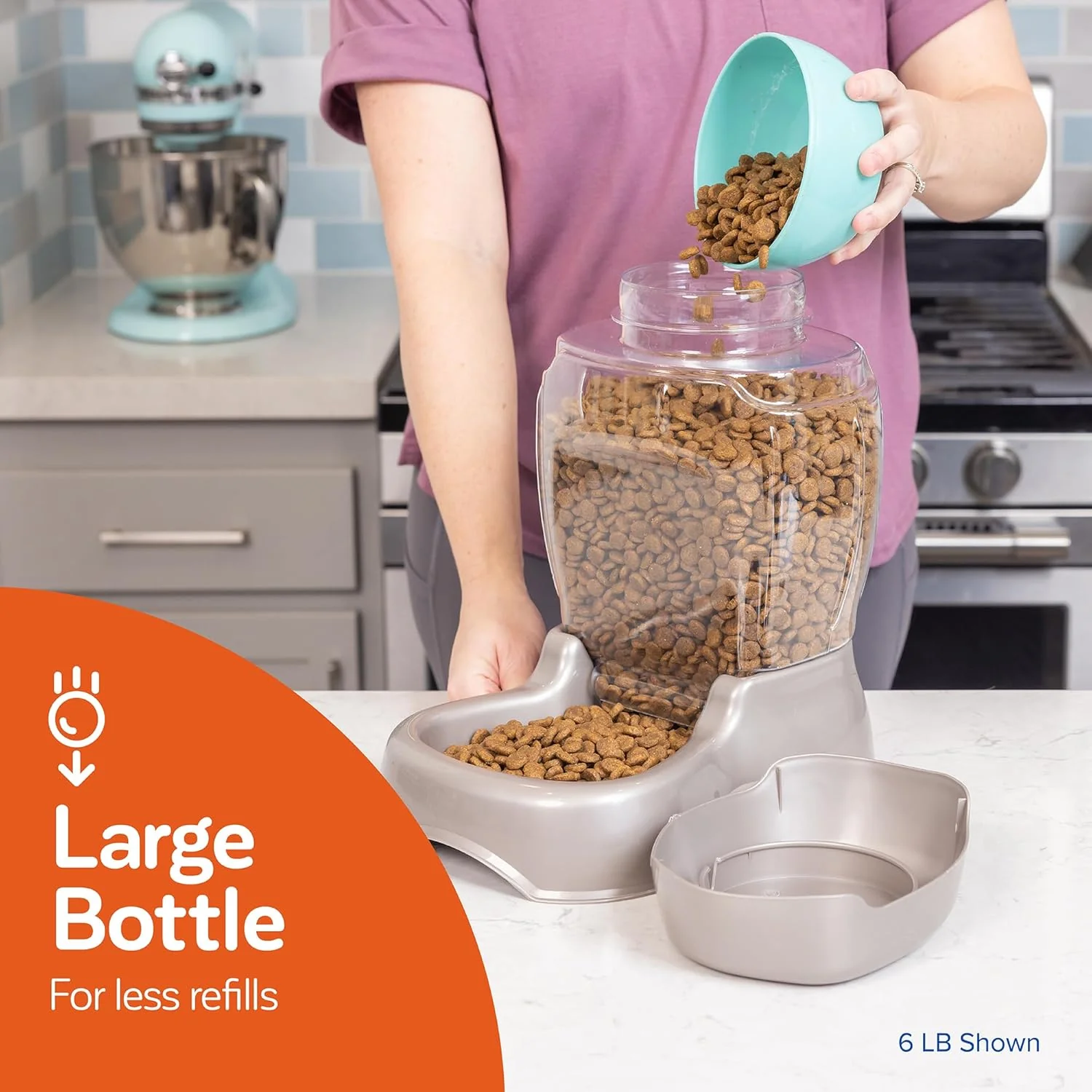 Petmate Pet Cafe Feeder Dog and Cat Feeder Pearl Tan, Made in USA - Image 7