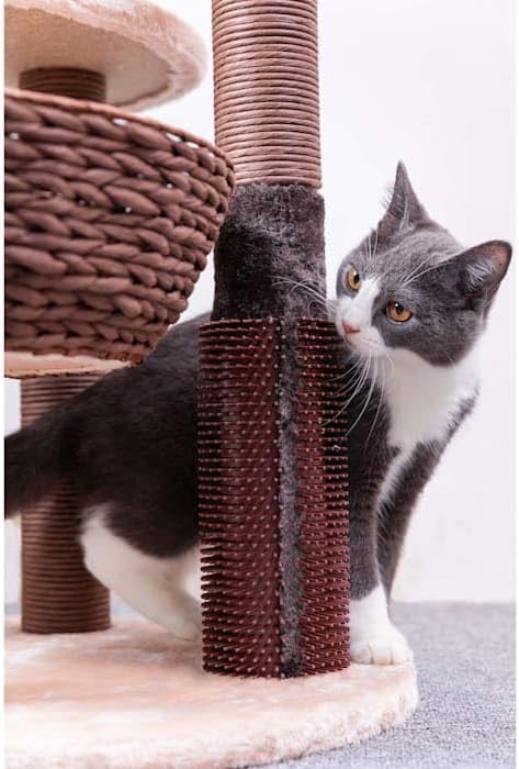 PetPals Group Pharaoh Multi-Functional Handwoven Cat Tree with Scratching Posts, 48.5" H - Image 6