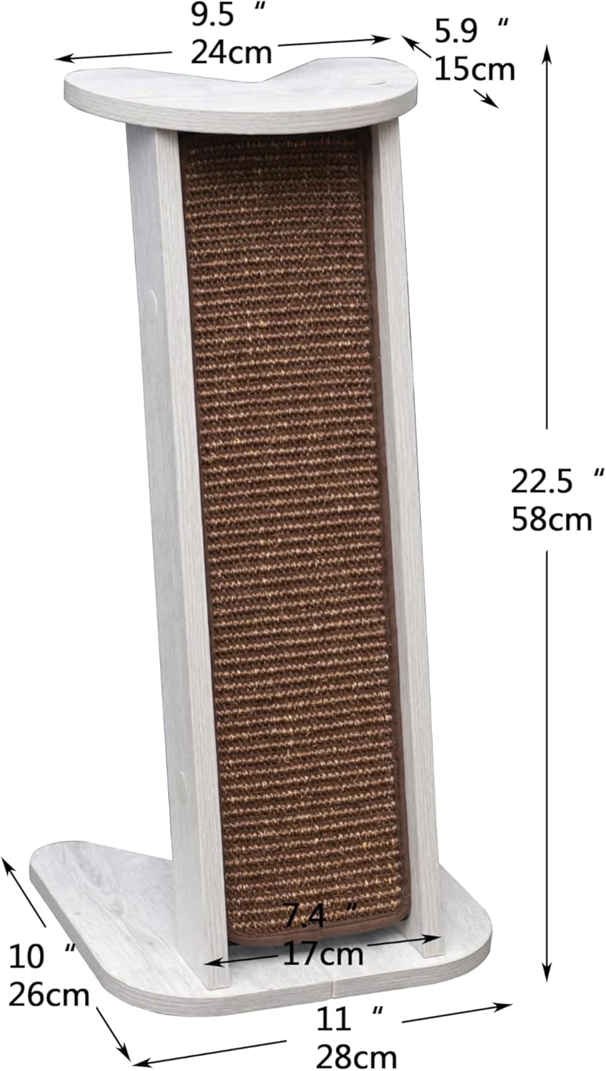 Petpals Pack of 2 Cat Sofa Corner Protector with Built-in Sisal Cat Scratcher, Scratching Pad - Wafer, Medium - Image 7