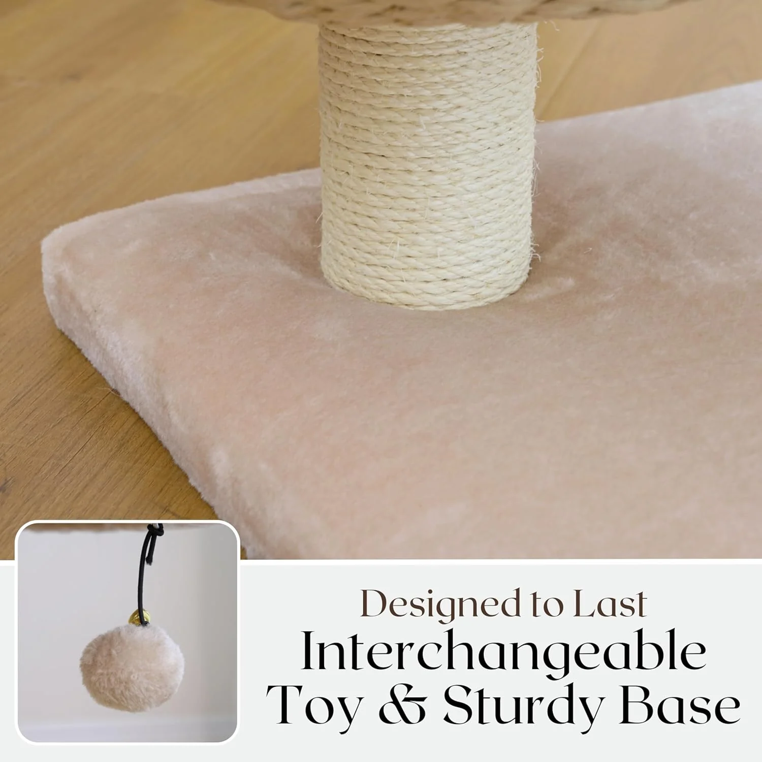 PetPals Paper Rope Natural Bowl Shaped with Perch Cat Tree - Image 7