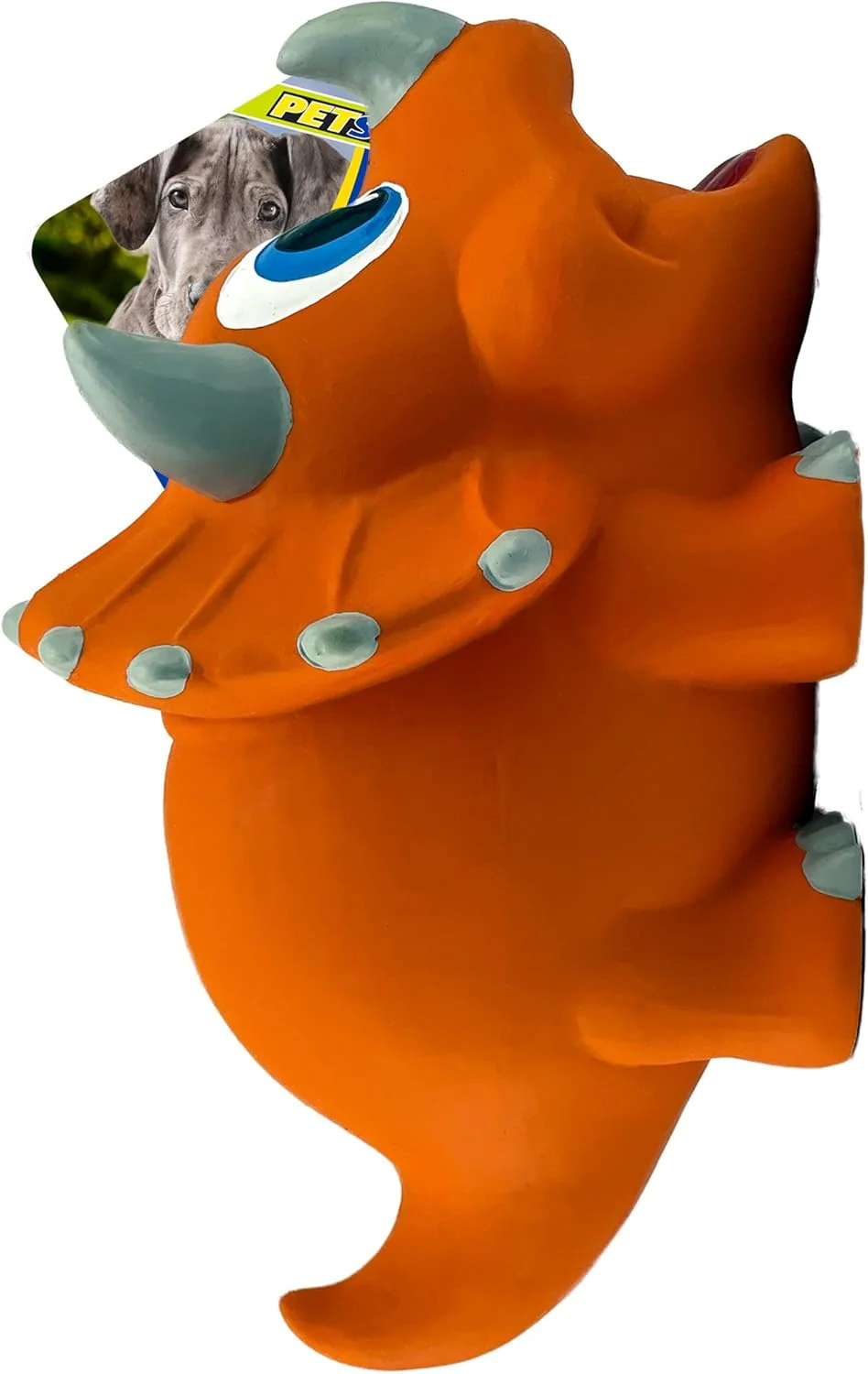 PetSport Jumbo Triceratops Dog Toy - Image 3