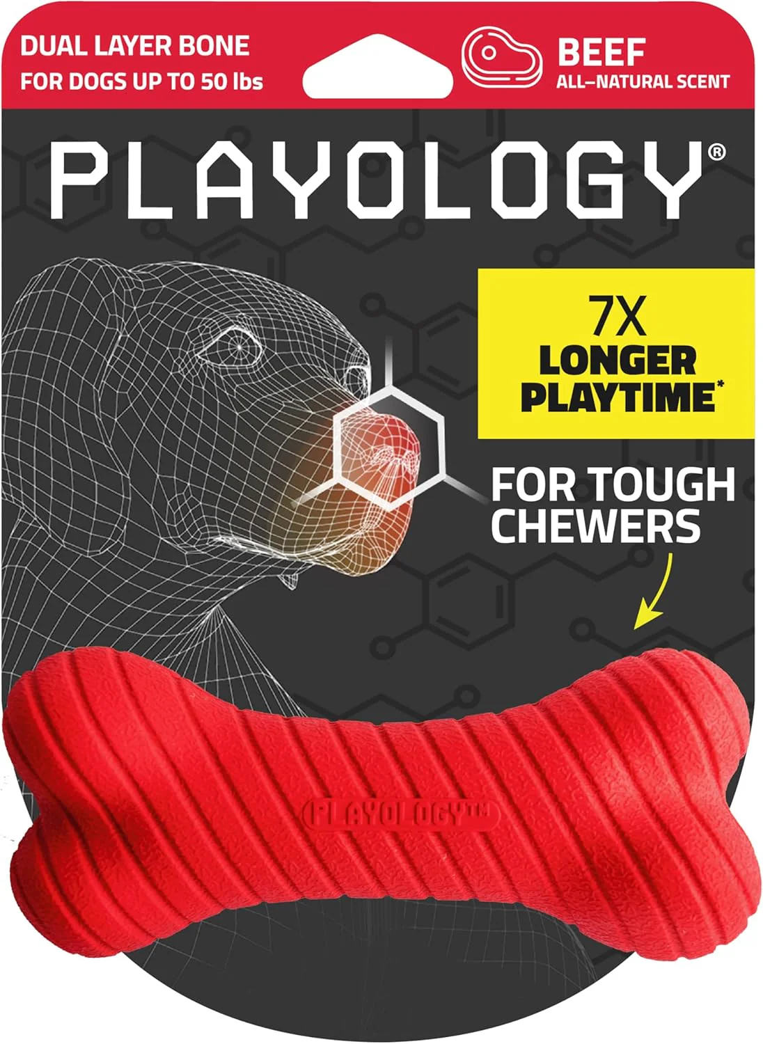 Playology Dual Layer Bone , All Natural Beef - Image 8
