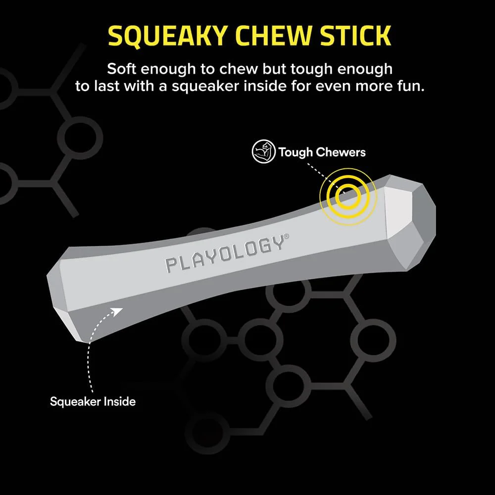 Playology Squeaky Chew Stick Dog Toy - Image 2