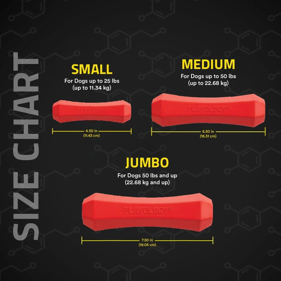 Playology Squeaky Chew Stick Dog Toy for Large to X-Large Dogs 50 lbs & up | Engaging All-Natural Beef Scented Chew Toy for Tough Chewers | Easy to Clean & Non-Toxic Materials - Image 5