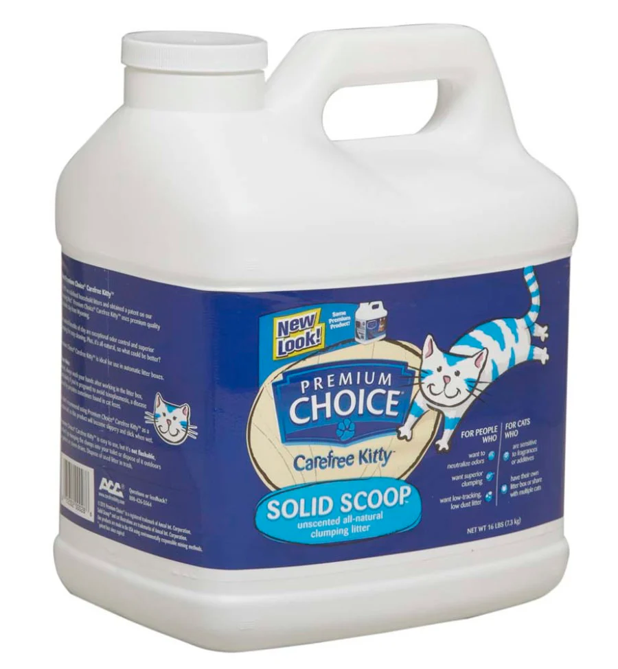 Premium Choice Litter All Natural Unscented Scoopable Cat Litter, 16 Pound Jug - Image 5