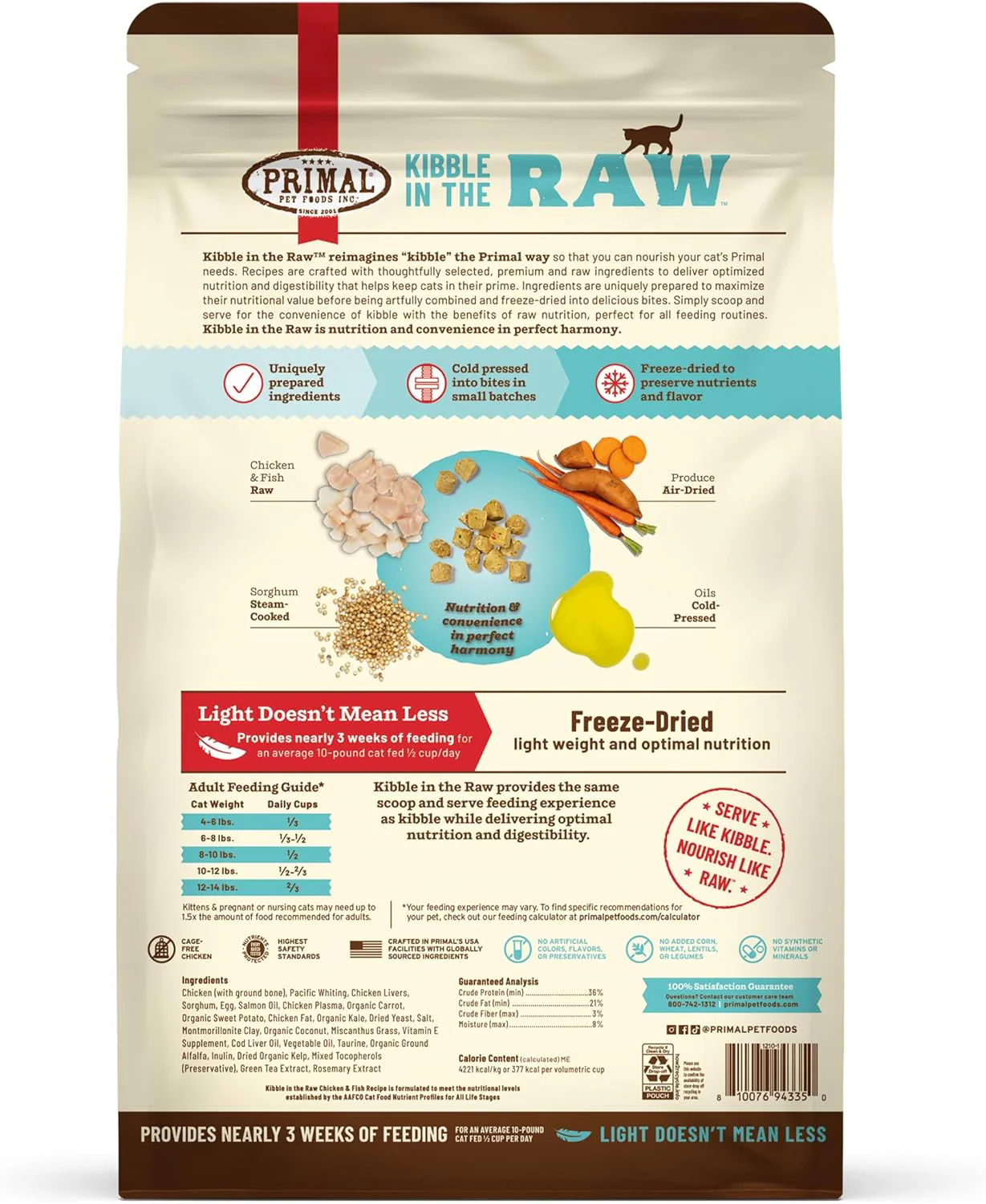 Primal Cat Kibble in The Raw Chicken & Fish Recipe - Image 2