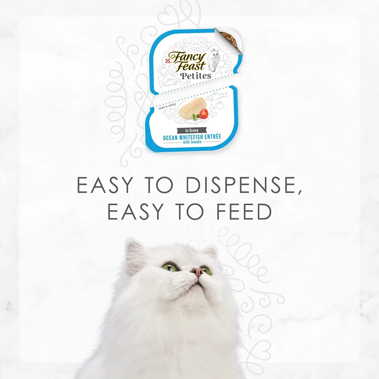Purina Fancy Feast Gourmet Gravy Wet Cat Food, Petites Ocean Whitefish With Tomato Entree - (Pack of 12) 2.8 oz. Tubs - Image 8