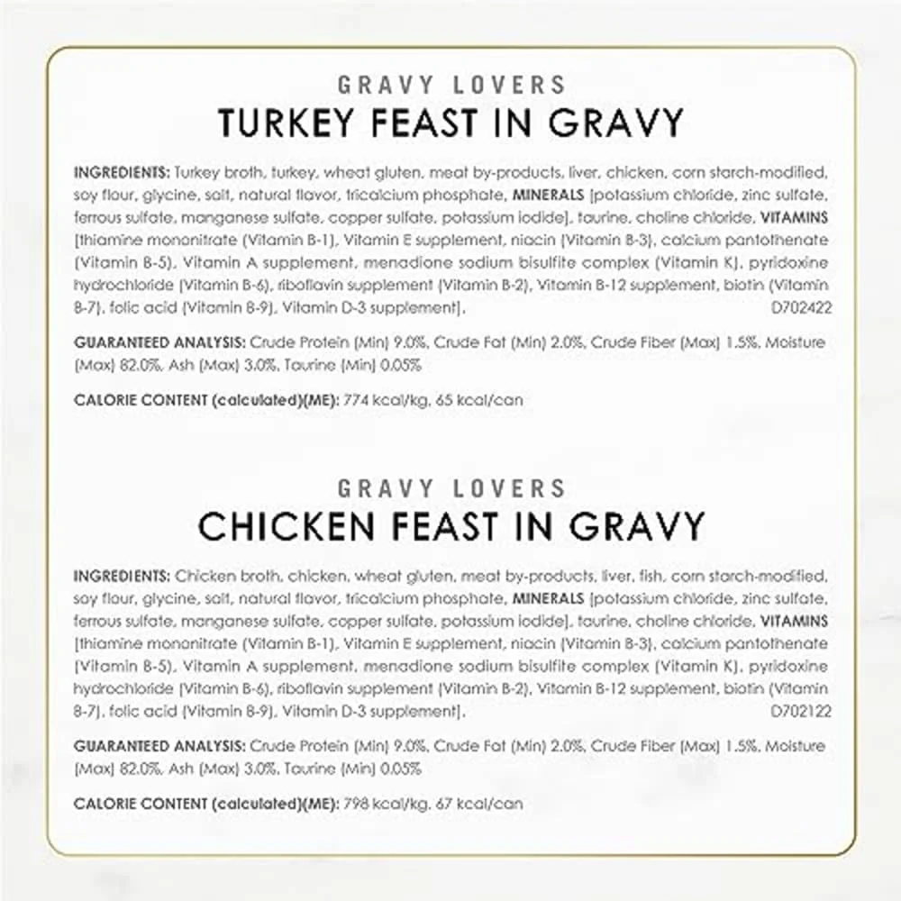 Purina Fancy Feast Gravy Lovers Poultry and Beef Grilled Gourmet Wet Cat Food Variety Pack - (Pack of 30) 3 oz. Cans - Image 7