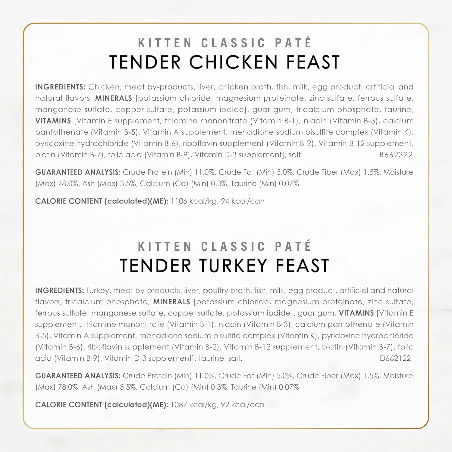 Purina Fancy Feast Tender Ocean Whitefish, Turkey, Chicken and Salmon Feasts Wet Kitten Food Variety Pack - (Pack of 24) 3 oz. Boxes - Image 7