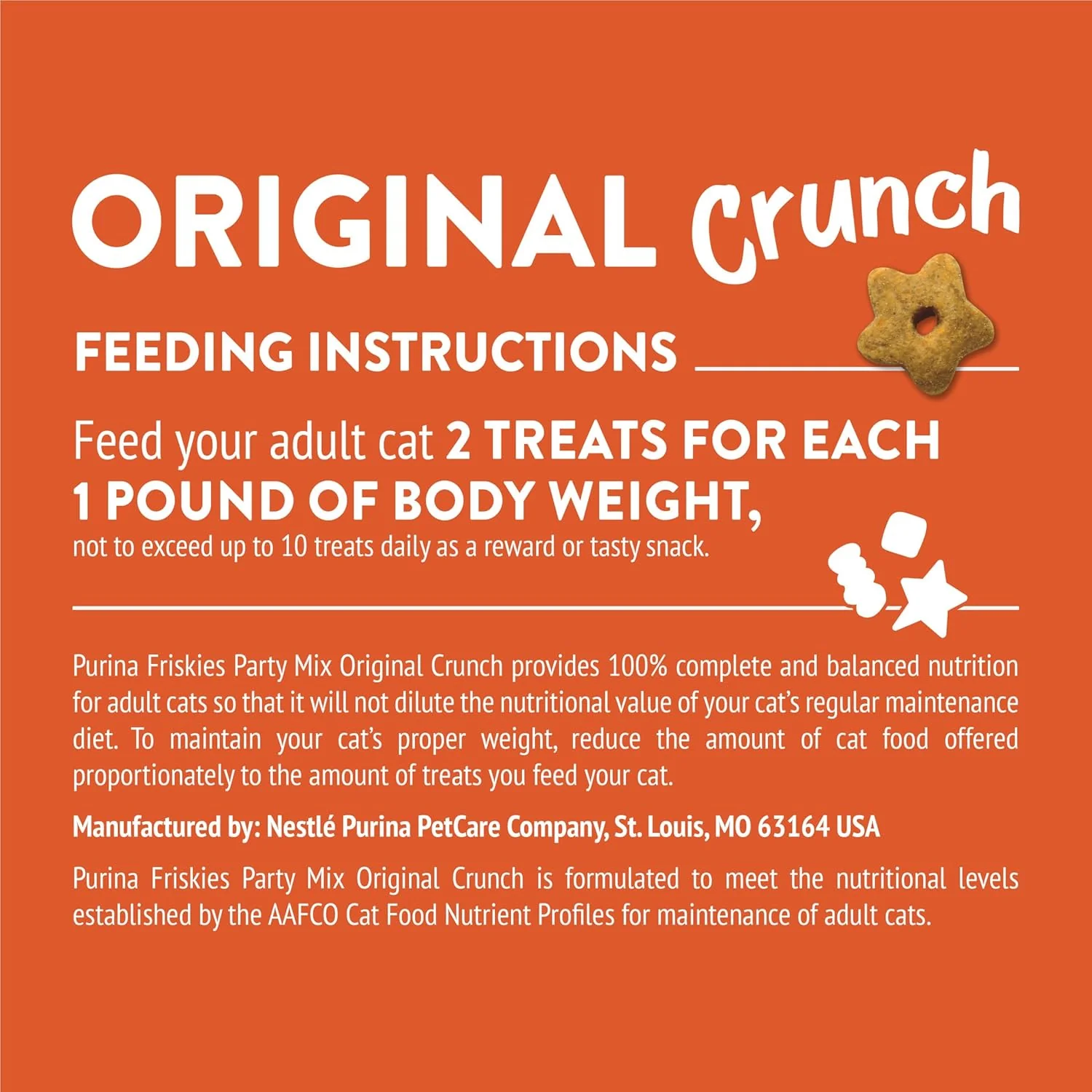 Purina Friskies Cat Treats, Party Mix Original Crunch - 20 oz. Canister - Image 9