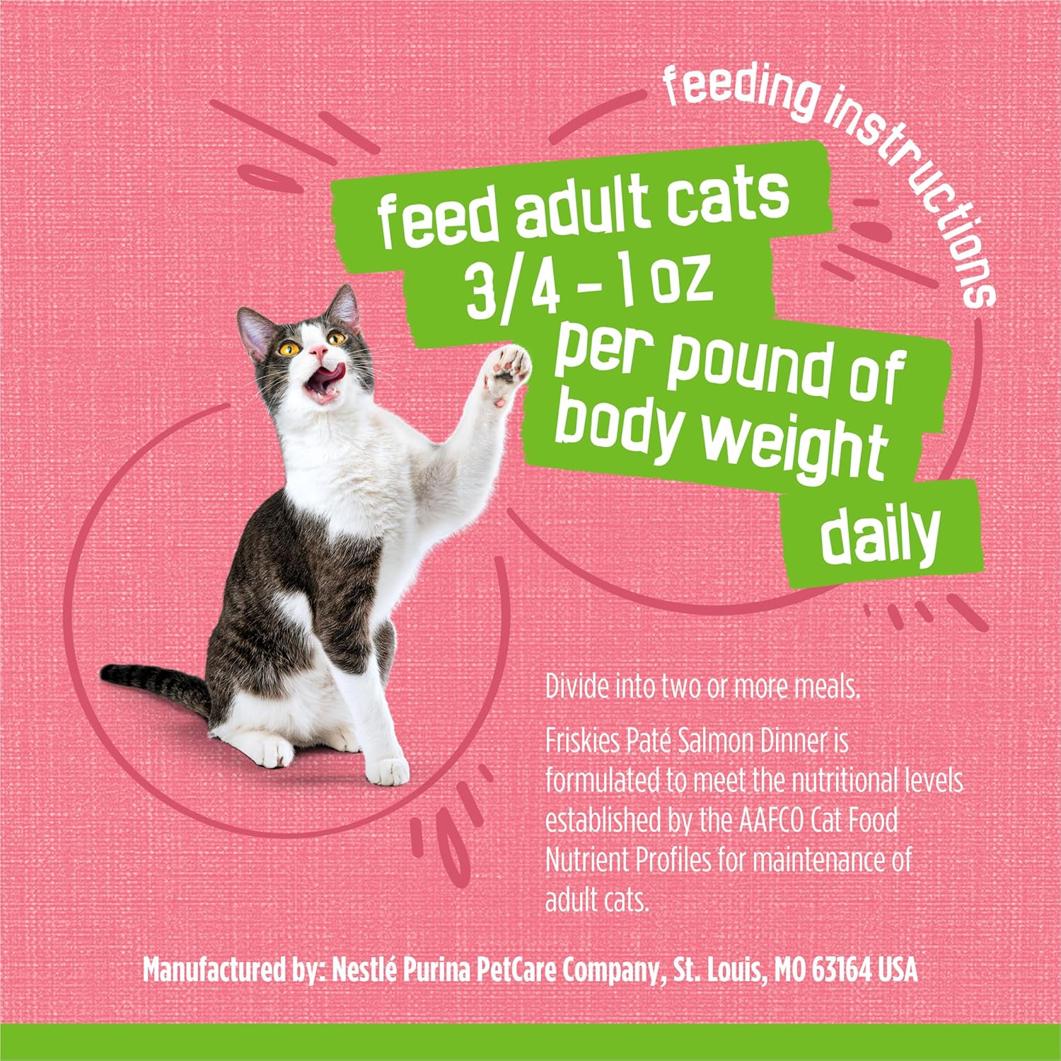 Purina Friskies Wet Cat Food Pate, Pate Salmon Dinner - (Pack of 24) 5.5 oz. Cans - Image 8