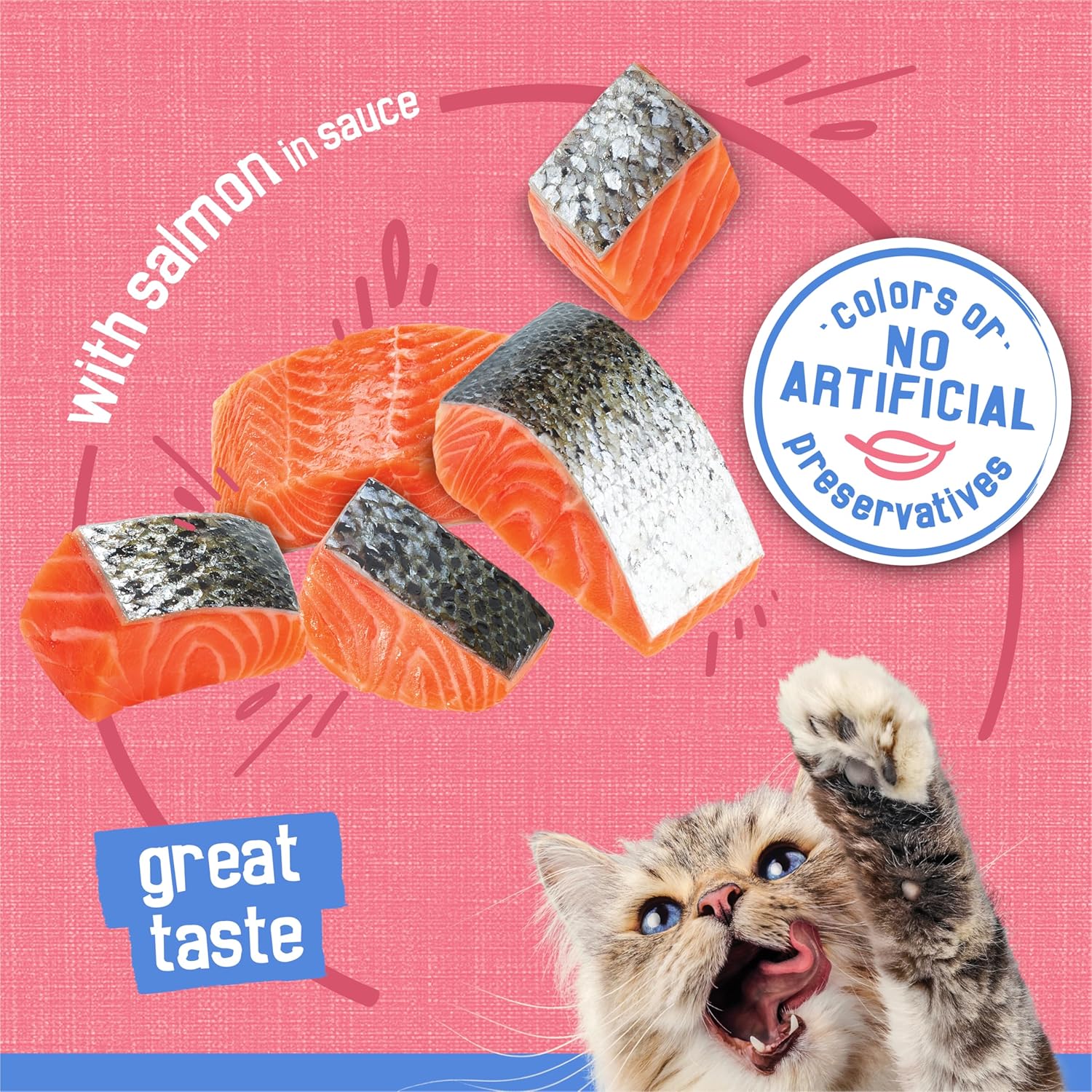 Purina Friskies Shreds With Salmon in Sauce Wet Cat Food - (Pack of 24) 5.5 oz. Cans - Image 4