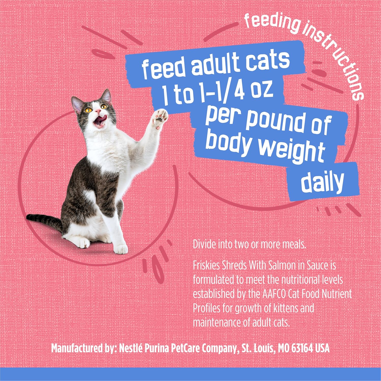 Purina Friskies Shreds With Salmon in Sauce Wet Cat Food - (Pack of 24) 5.5 oz. Cans - Image 9
