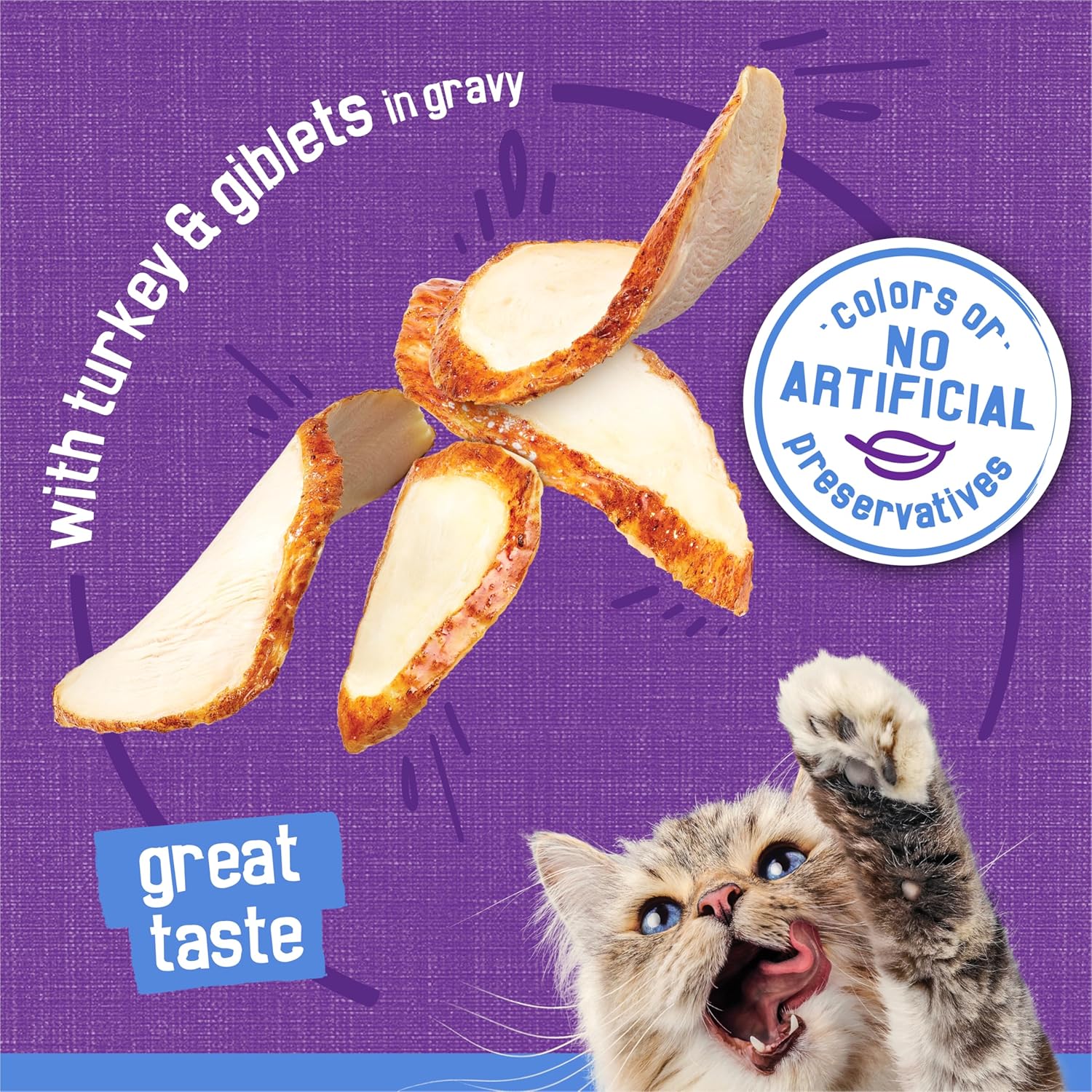 Purina Friskies Shreds With Turkey and Giblets in Gravy Wet Cat Food - (Pack of 24) 5.5 oz. Cans - Image 4