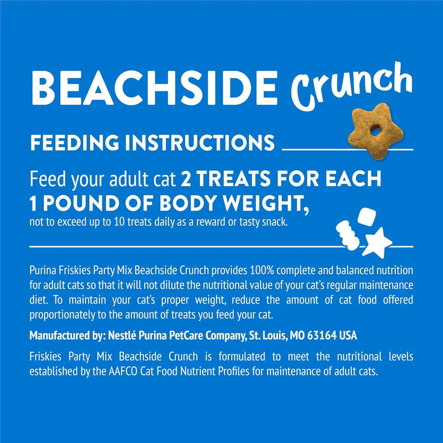Purina Friskies Cat Treats, Party Mix Beachside Crunch - (Pack of 10) 2.1 oz. Pouches - Image 10