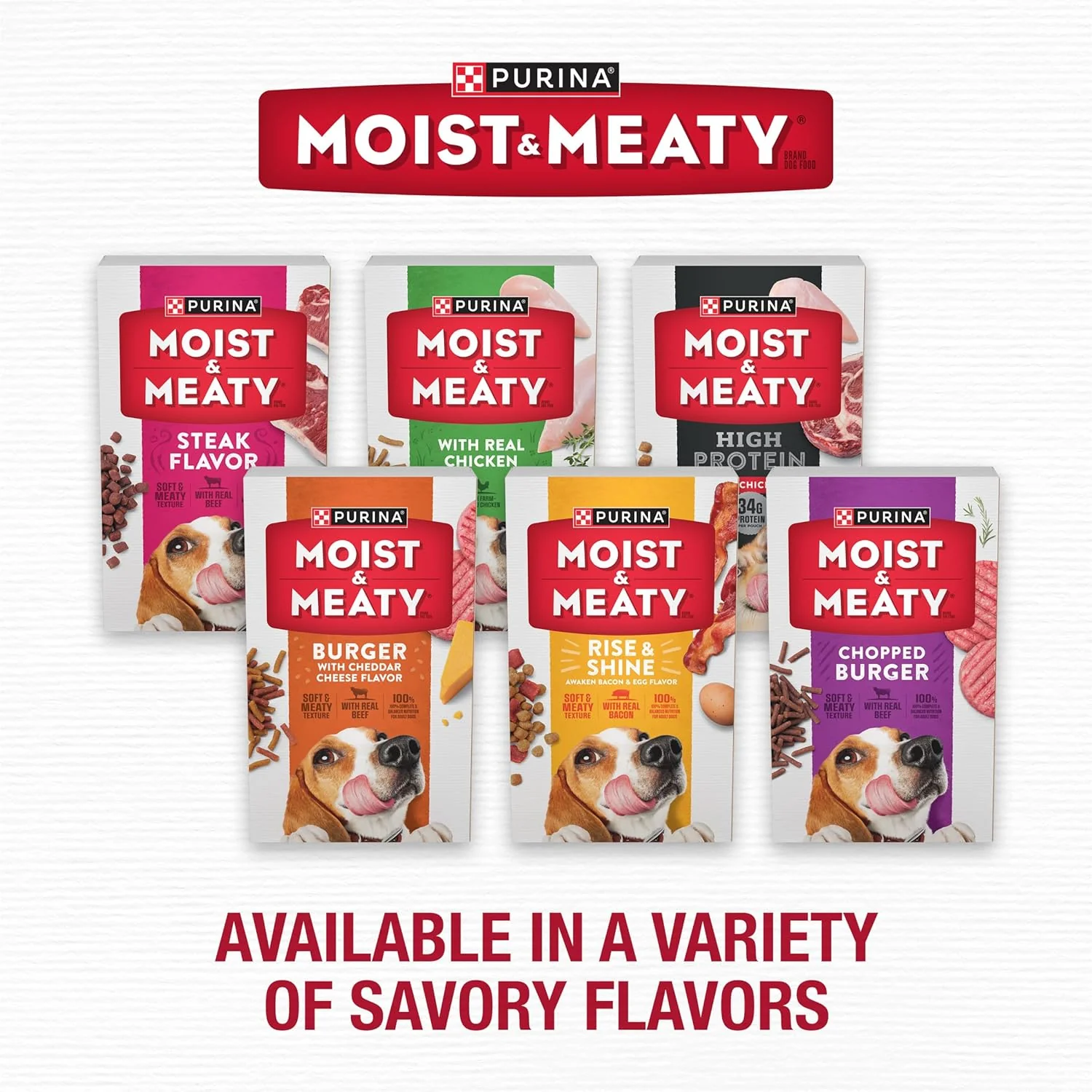 Purina Moist and Meaty Steak Flavor Soft Dog Food Pouches - 72 Ounce - Image 7