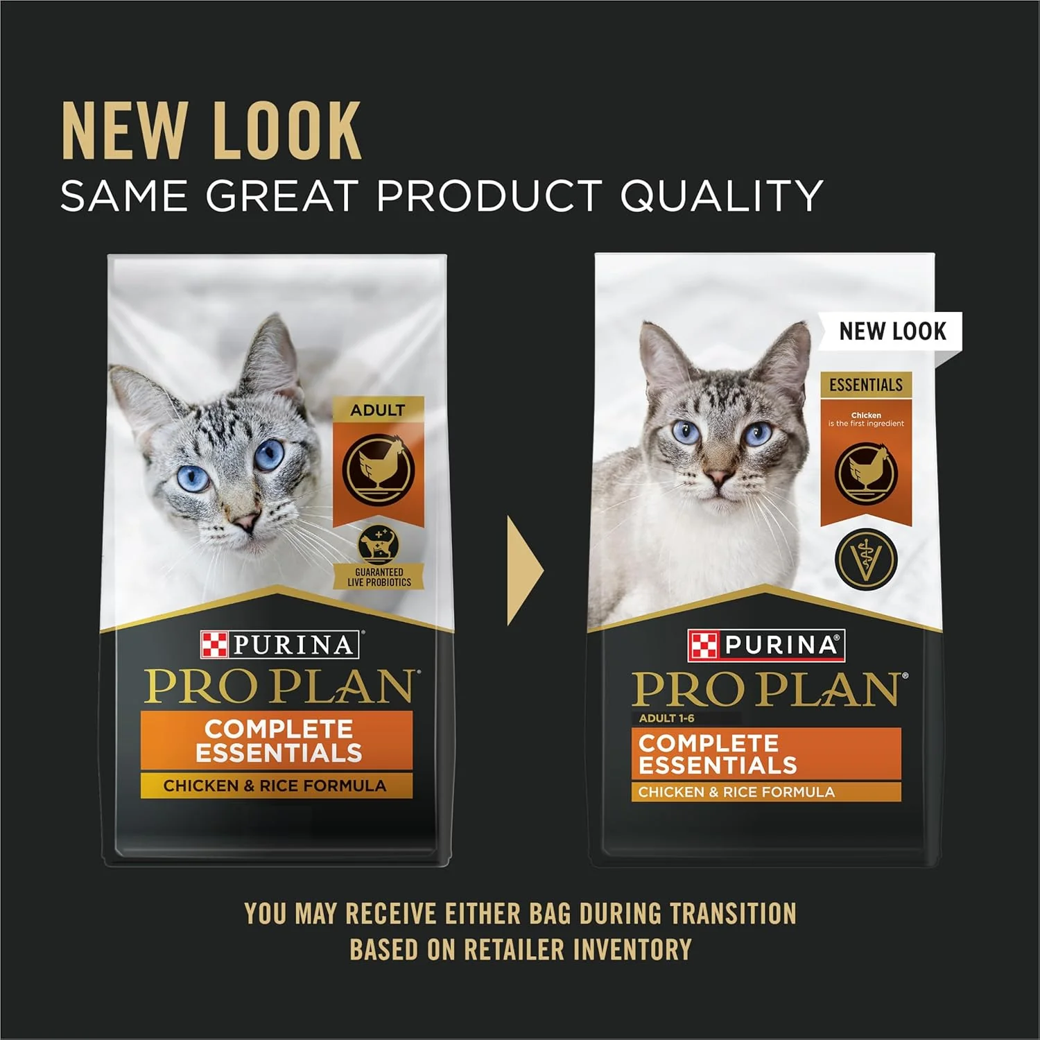 Purina Pro Plan Chicken & Rice Dry Cat Food with Probiotics – 3.5 lb Bag - Image 2