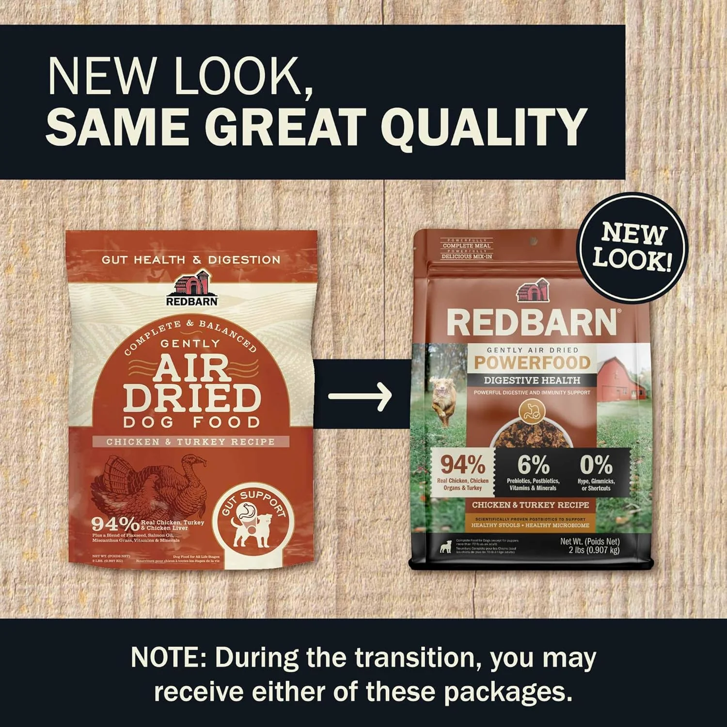 Redbarn® Powerfood Air Dried Dog Food – Digestive Gut Health (Chicken & Turkey, 2 lb) - Image 9