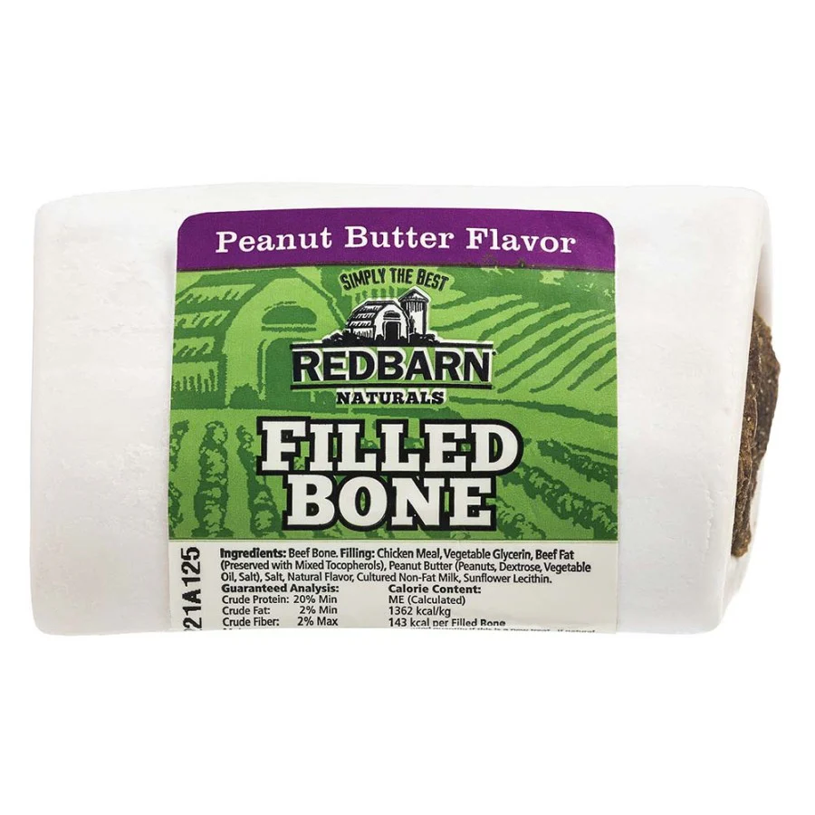 Redbarn Natural Filled Bone for Dogs, Small, Peanut Butter - Image 4