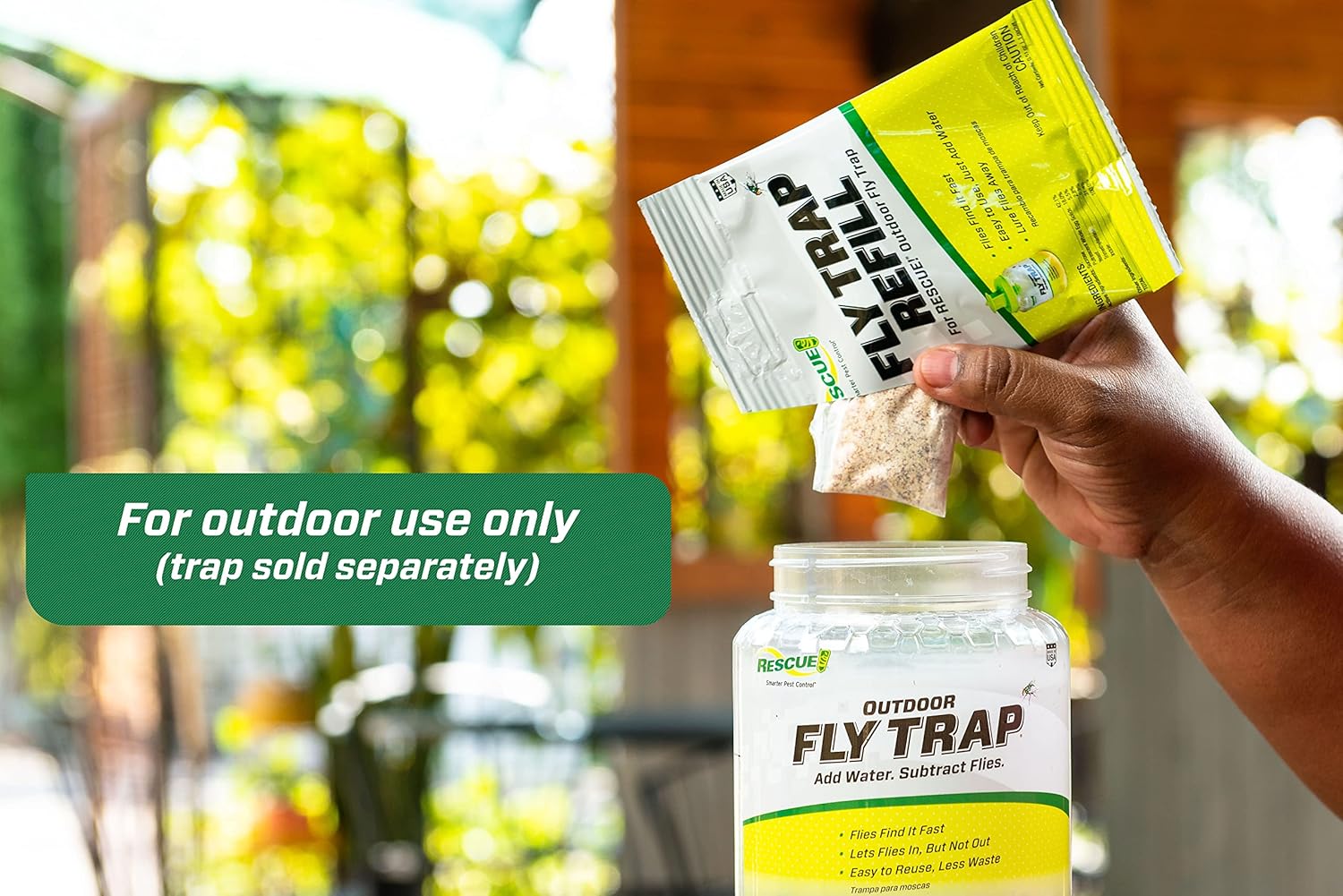 RESCUE! Reusable Fly Trap Bait Refill – Outdoor Use - Image 3