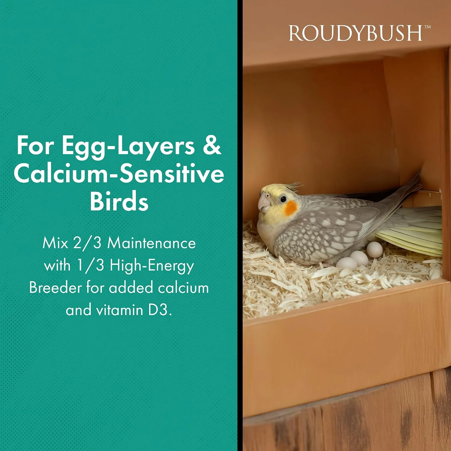 Roudybush California Blend Bird Food Medium Pellets – 2.75 lb - Image 4
