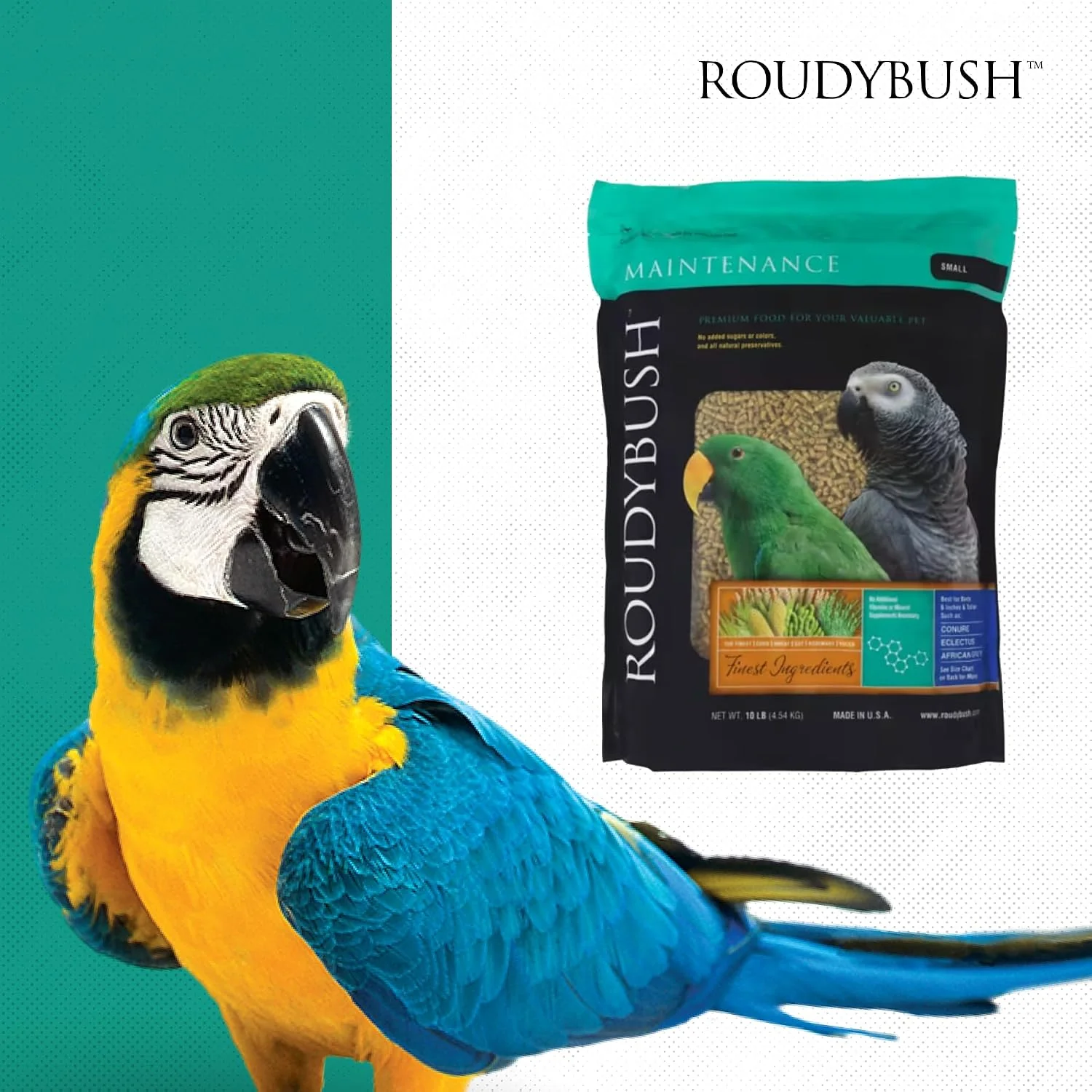 Roudybush Daily Maintenance Bird Food Small Pellets – 10 lb - Image 8