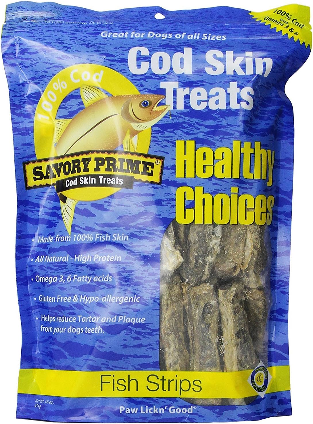 Savory Prime Cod Skin Fish Strips , All Breed Sizes - Image 7