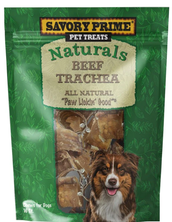 Savory Prime Naturals Beef Trachea 16 ct