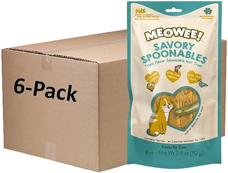 Savory Spoonables with Real Chicken, Salmon and Duck for Cats, Treat Your Cat to Triple Flavor Squeezable Lickable Wet Treats with Built-in Spoon for Less Mess - Image 5