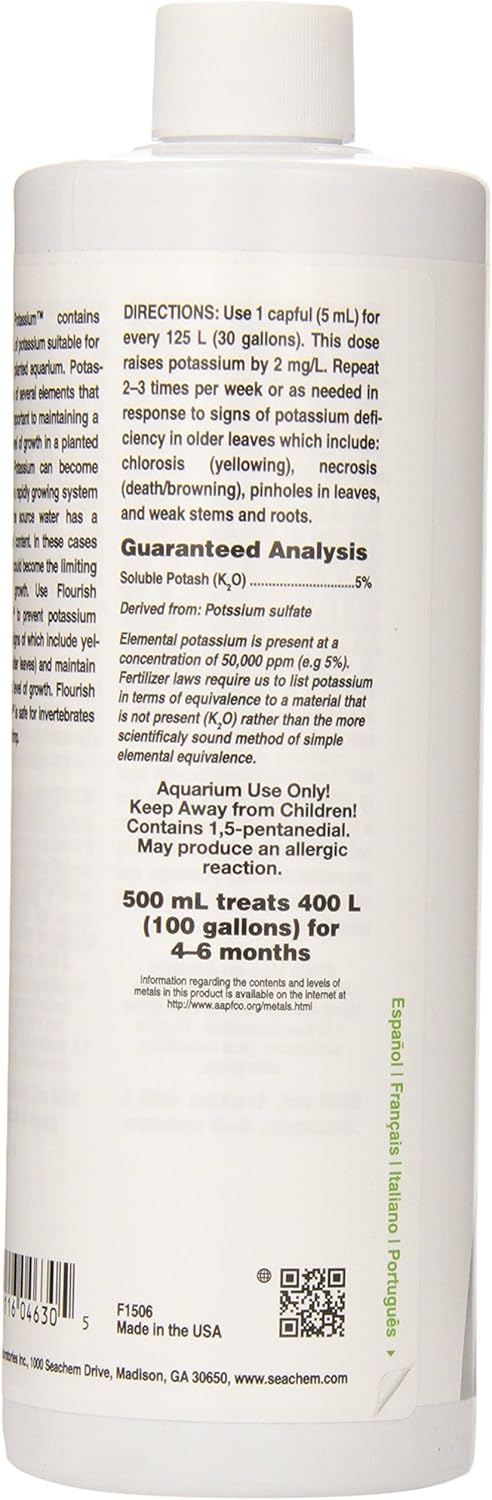 Seachem Laboratories Flourish Potassium Plant Supplement - Image 3