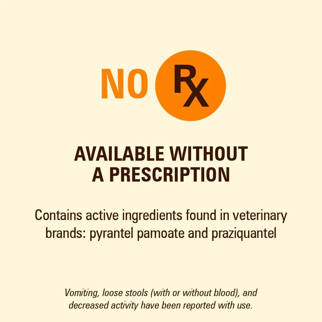 Sentry PET Care HC Worm X Plus 7 Way De-Wormer (pyrantel pamoate/praziquantel), for Puppies and Small Dogs, 6-25 lbs, Chewable, 6 Count - Image 2