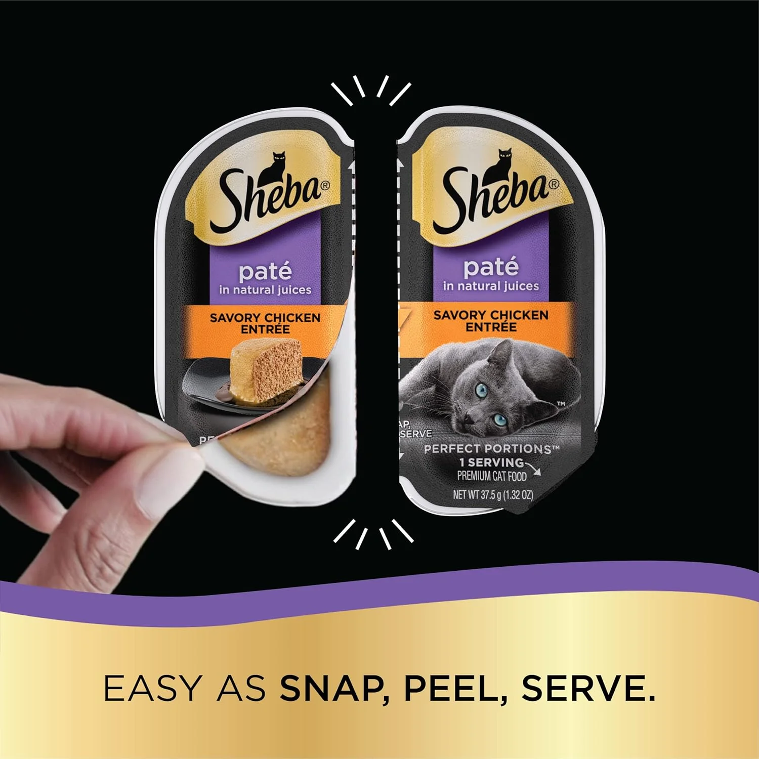 Sheba Perfect Portions Pate In Natural Juices Signature Savory Chicken Entrée Twin Pack Wet Cat Food 2.6-oz - Image 6