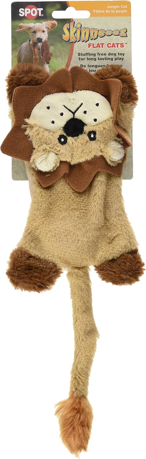 Skinneeez Flat Cats Assorted 12-Inch Stuffingless Dog Toy - Image 3