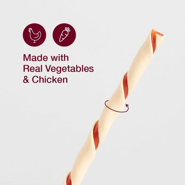 SmartBones Smart Twist Sticks, Rawhide Free Dog Chew Sticks, Made With Real Chicken, 50 Sticks - Image 5