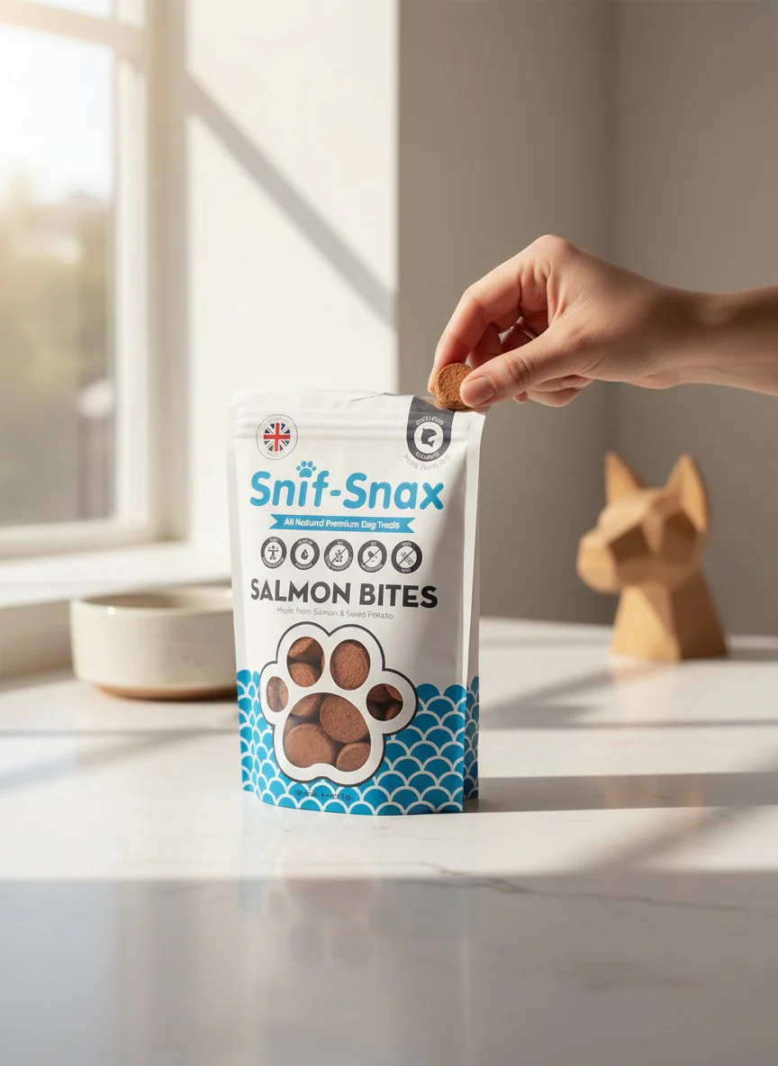 Snif Snax Salmon Bites Dog Treats 3 oz - Image 4
