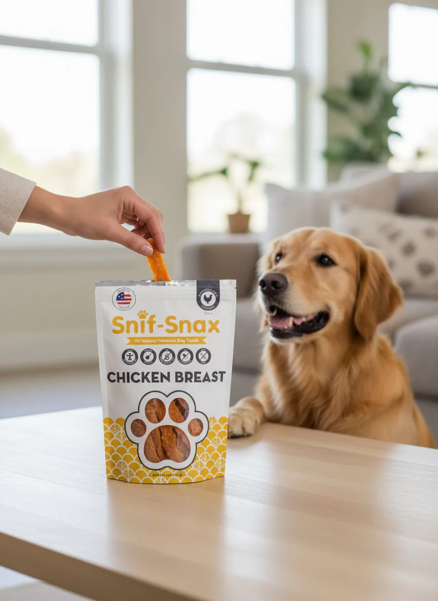 Snif Snax Smoked Chicken Dog Treats 4oz - Image 3