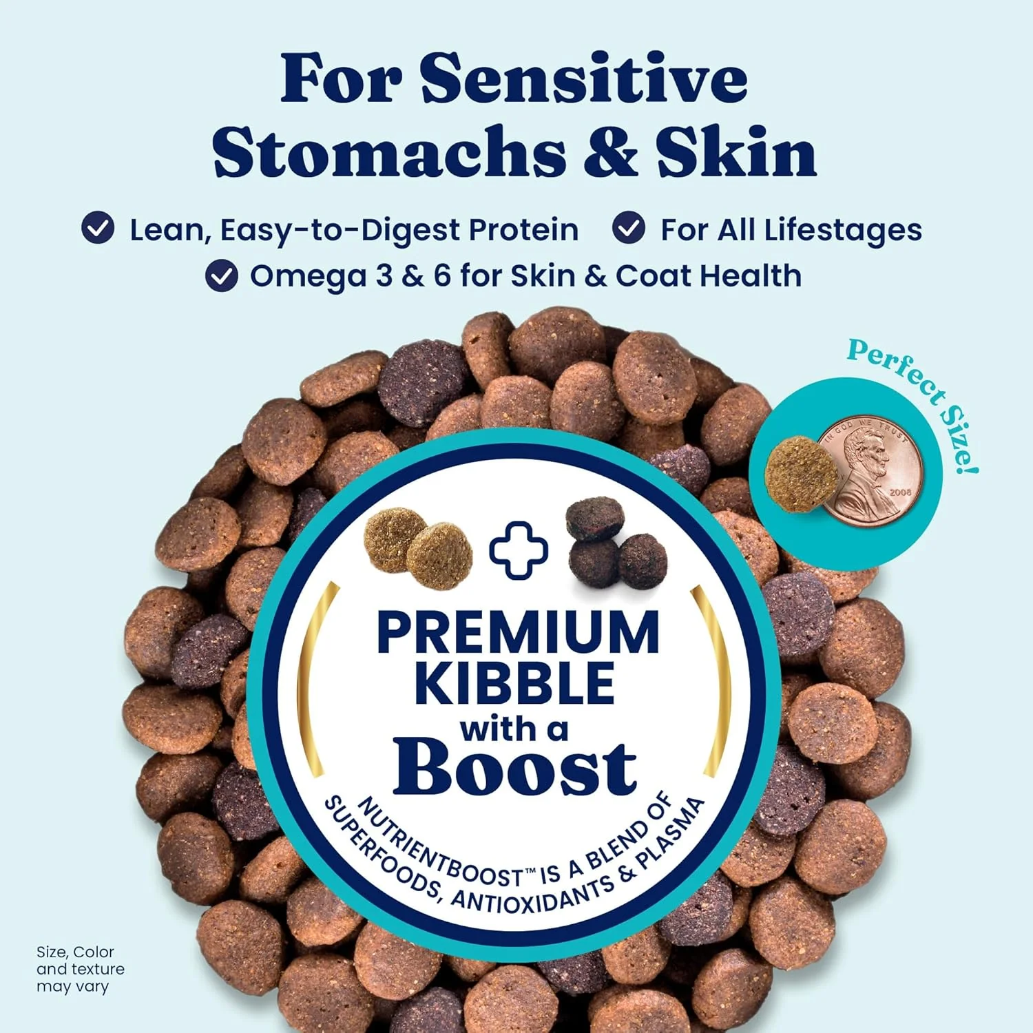 Solid Gold Dry Dog Food for Sensitive Stomachs - Grain Free & Gluten Free w/Venison, Pumpkin & Probiotics for Gut Health & Digestion - Sensitive Stomach Dog Food for All Ages - Nutrientboost 22-lb - Image 2