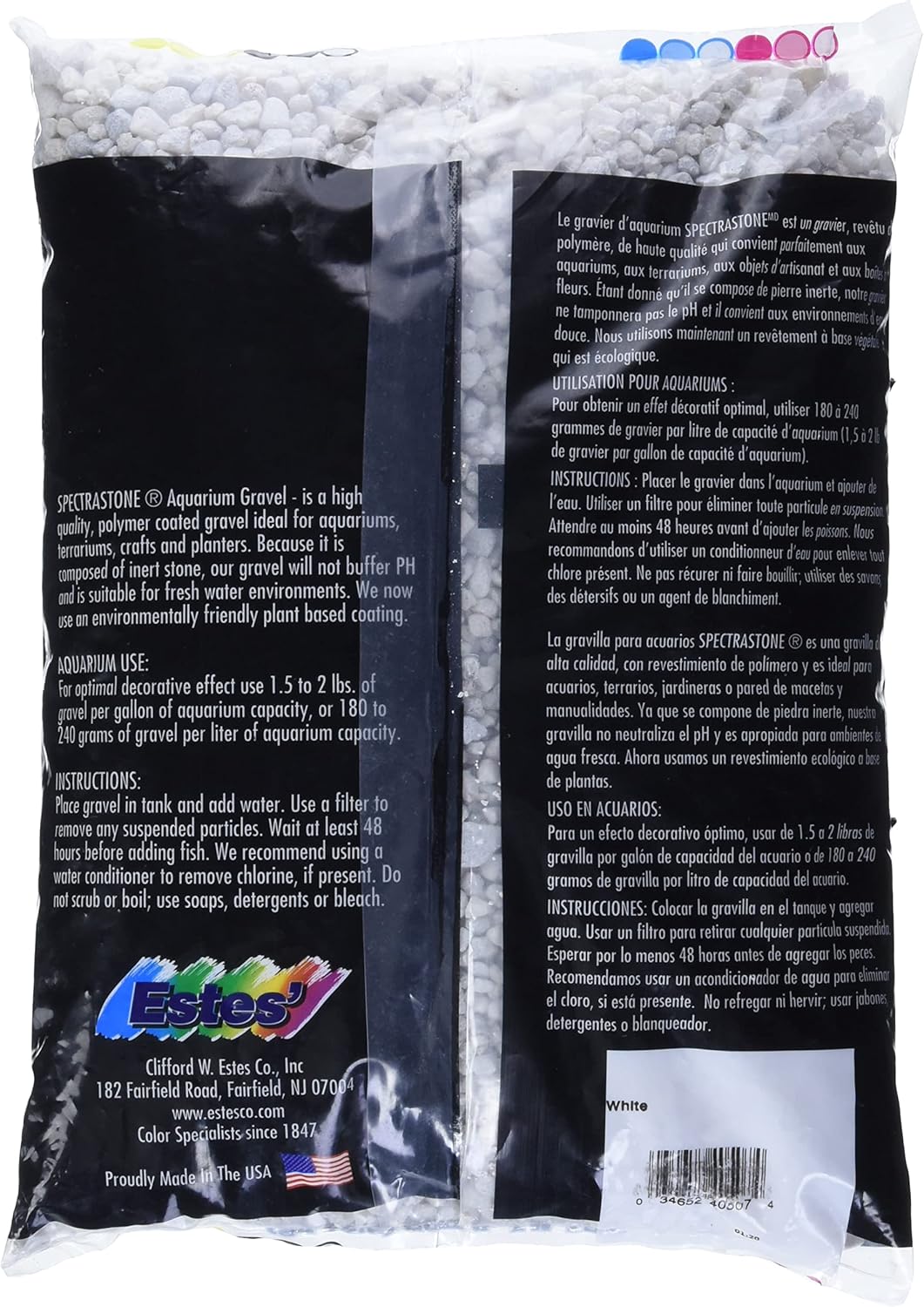 Spectrastone Special White Aquarium Gravel for Freshwater Aquariums, 5-Pound Bag - Image 2