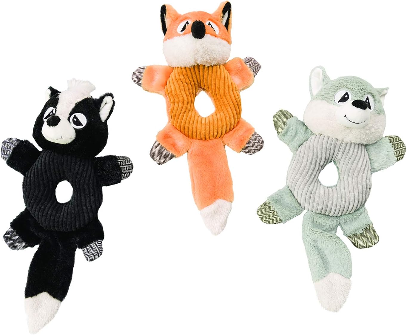 Spot® Ethical Pets Donut Crinklers Assorted Animals Plush Dog Toy, 13" - Image 3