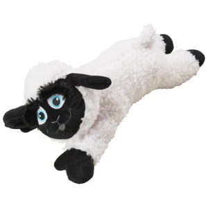 SPOT Baa Baa Black Sheep Plush Dog Toy - Cute and Cuddly Fleece Toy with Squeaker, Black and White Lamb - Image 7