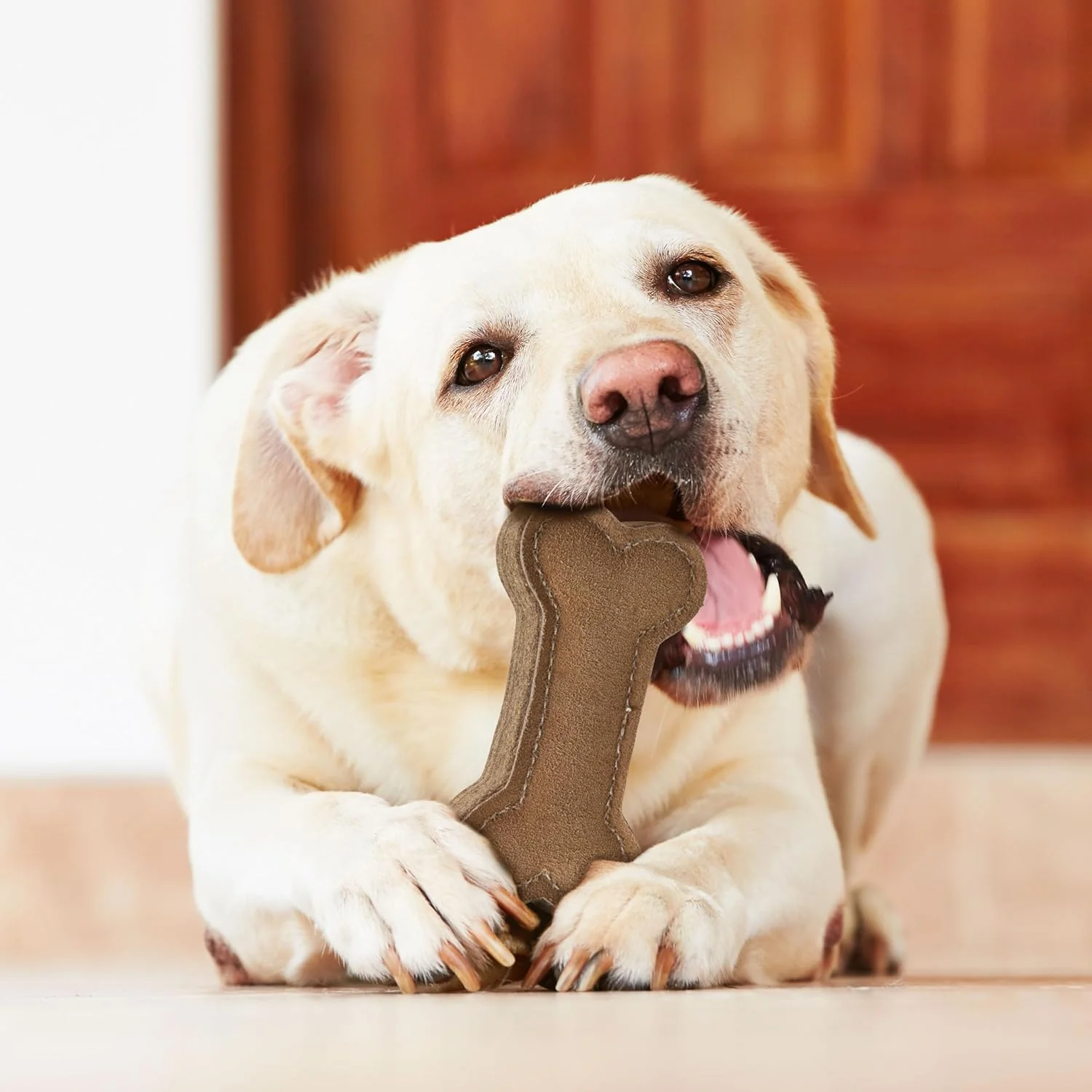 SPOT Dura-Fused Chunkies- All Natural Leather and Felt Dog Toy- Durable, Long Lasting, Extra Thick Dog Chew Toy for Aggressive Chewers, Great for Adult Dogs and Teething Puppies - Image 4