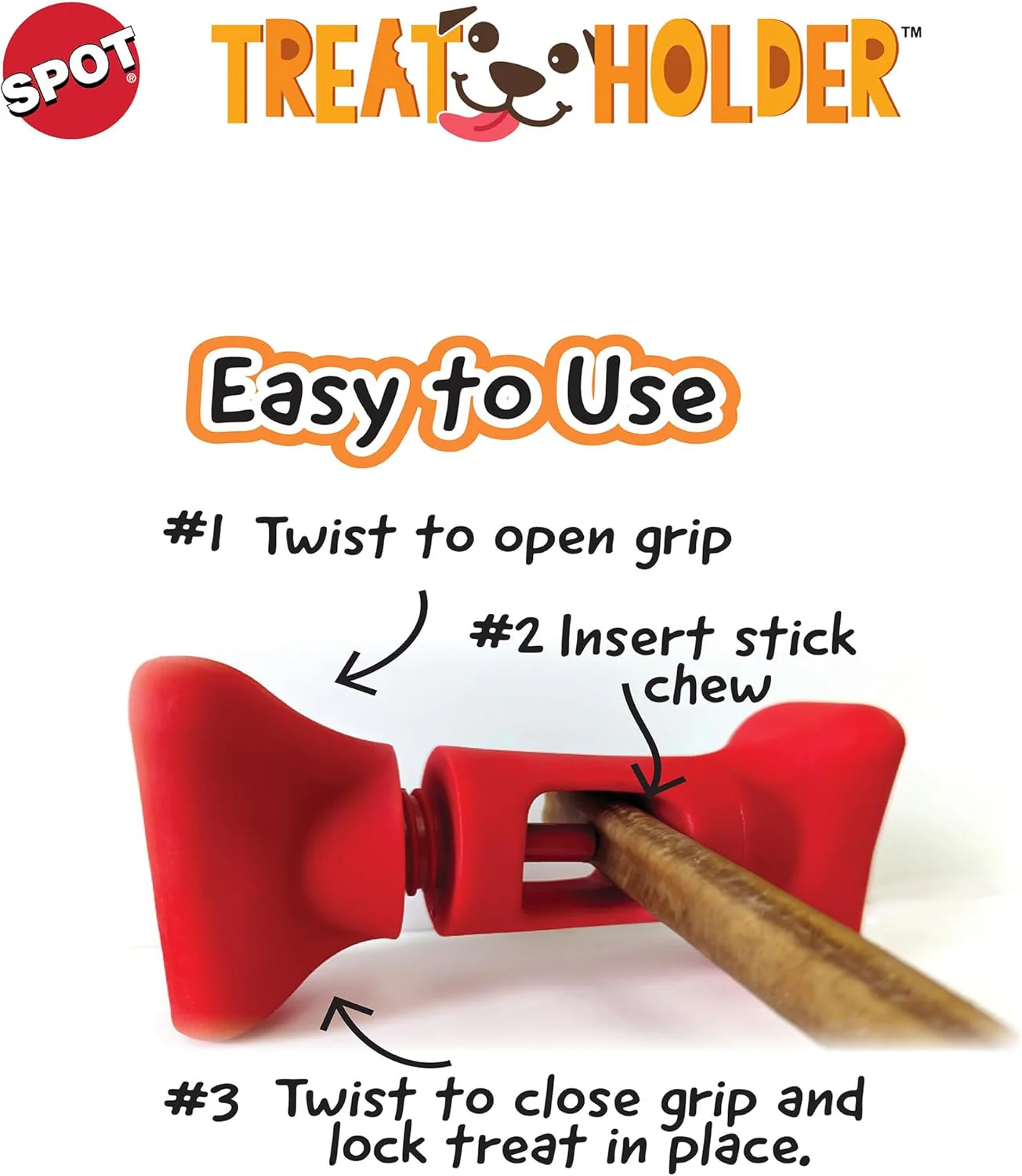 SPOT Treat Holder- Safety Device Bully Stick Holder & Yak Cheese Holder, to Help Prevent Choking - Image 2