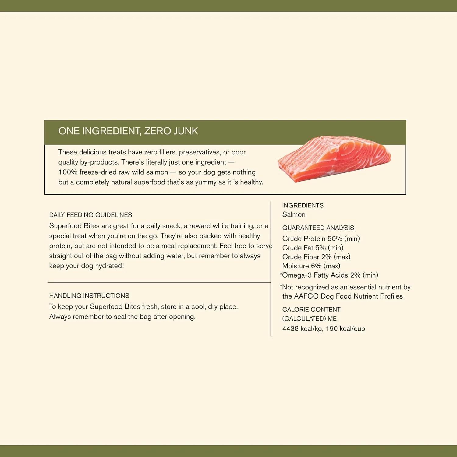 Superfood Bite, Freeze-Dried Raw Dog Treats - Protein Rich, Train & Reward, Traceable Single Ingredient by Katherine Heigl (Wild Salmon) - Image 3