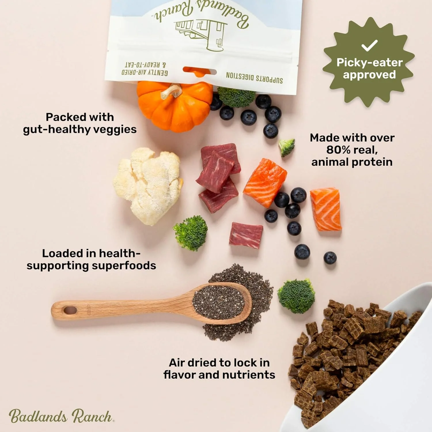 Superfood Complete, Adult Dog Food, Air-Dried, High Protein, Zero Fillers, Superfood Nutrition by Katherine Heigl (Beef Formula) - Image 5