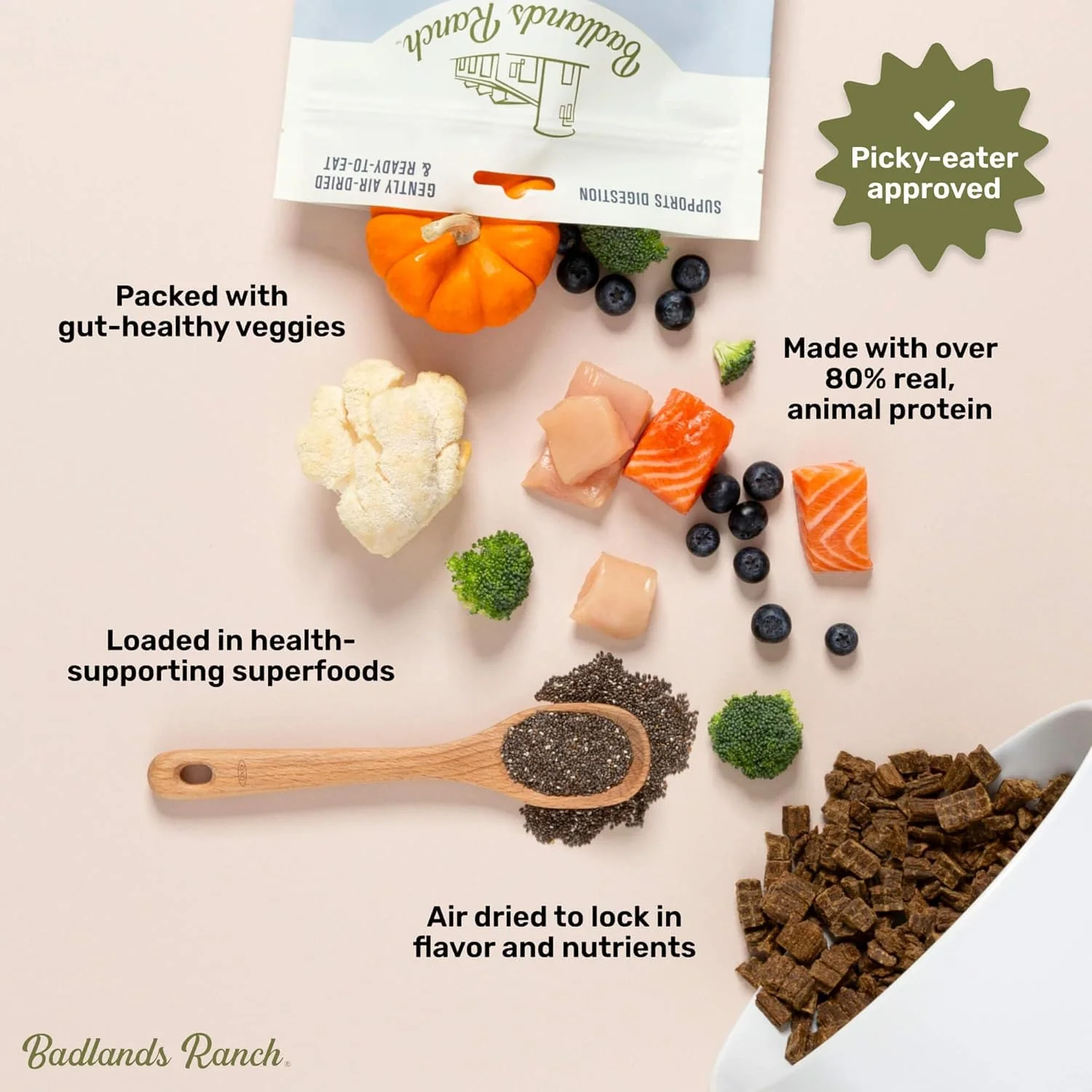 Superfood Complete, Air-Dried Adult Dog Food - High Protein, Zero Fillers, Superfood Nutrition by Katherine Heigl (Premium Chicken) - Image 3