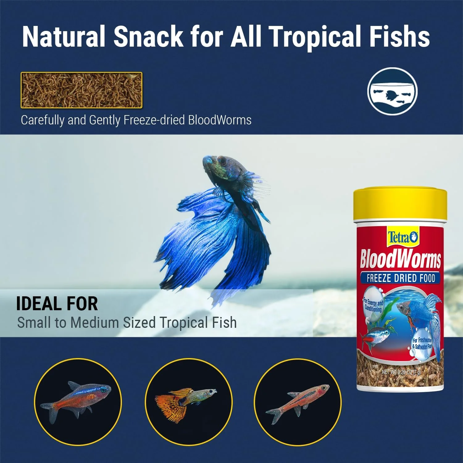 Tetra BloodWorms, Freeze-Dried Food for Freshwater and Saltwater Fish, Seafood (Pack of 1) - Image 5